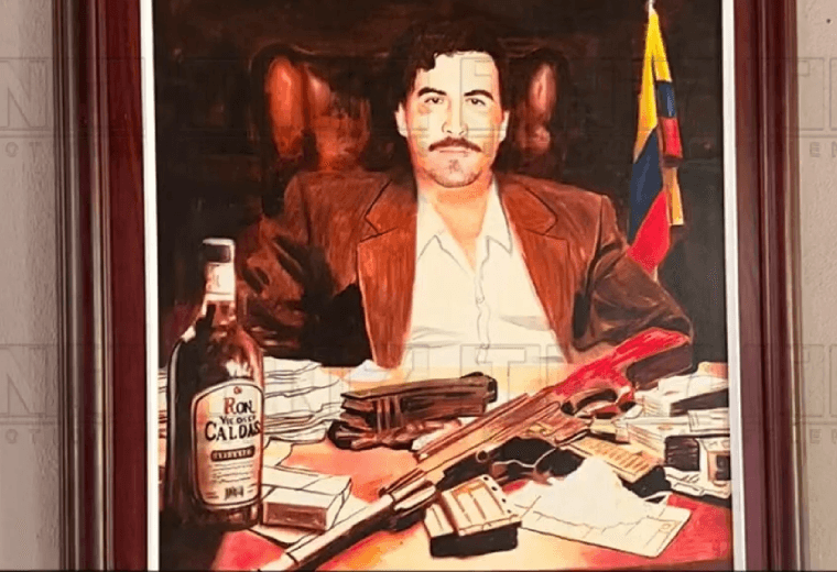 Cuadro de reconocido narco colombiano adornaba guarida de "Diablo"