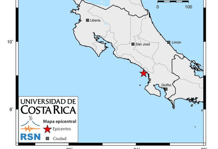 Temblor de magnitud 4,6 se registró en Osa este viernes